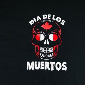Canadian Sugar Skull - Long Sleeve Graphic Tee